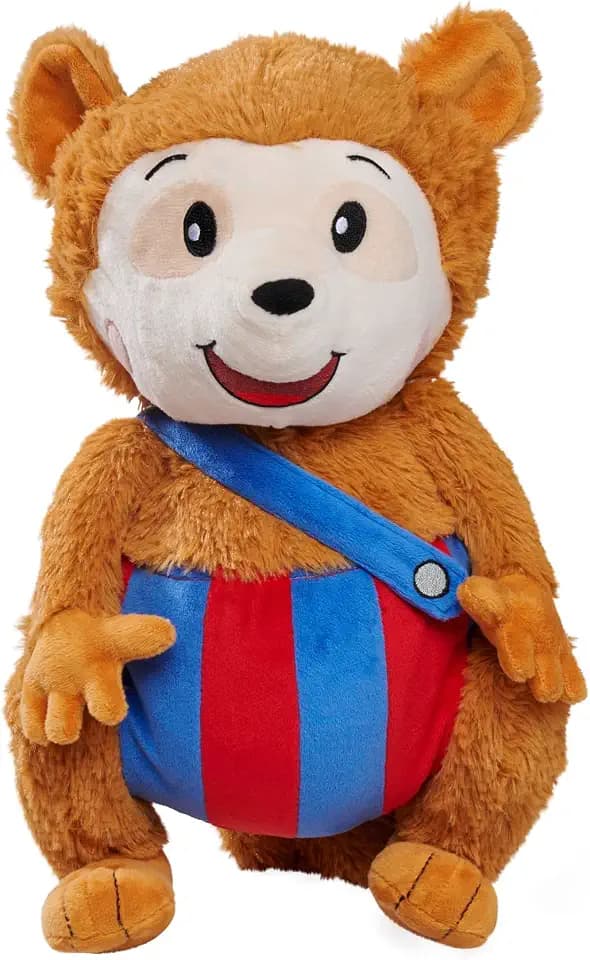 Simba 109241017 - Bobo Siebenschläfer Kuscheltier, Sing mit Mir Plüschtier, spielt Musik, 35 cm großer Kuschelspaß, für Kinder ab den ersten Lebensmonaten geeignet