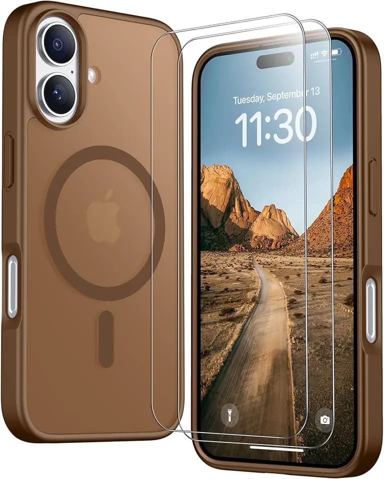 SPIDERCASE Magnetic for iPhone 17 Case,Brown