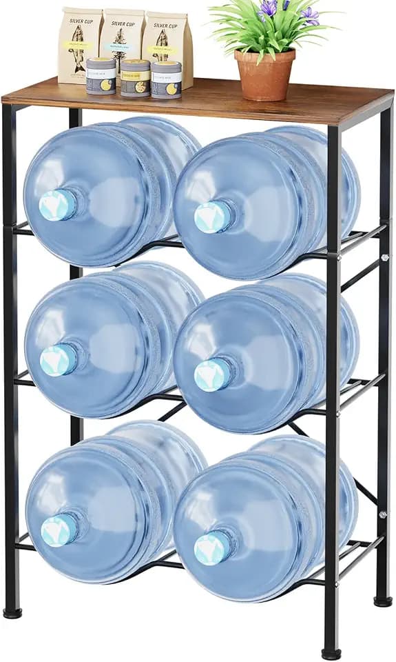 tonchean Wasserkrugständer Wasserkühler Regal 3 Ebenen Wasserkrugregal
