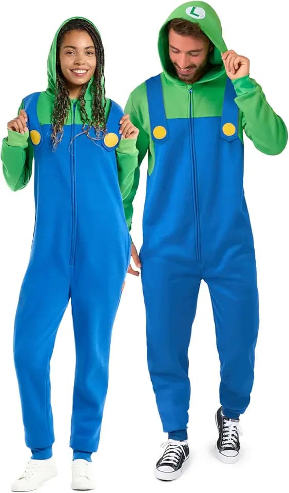 Opposuits Adult Unisex Onesie - Nintendo One-piece Pajamas - Loose Fit - Including Pockets