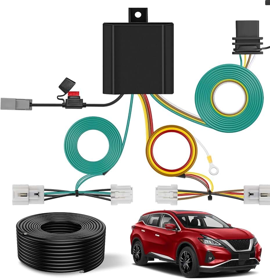 Nilight 4 Pin Trailer Wiring Harness Kit 56267 Simple Fit Tow Hitch