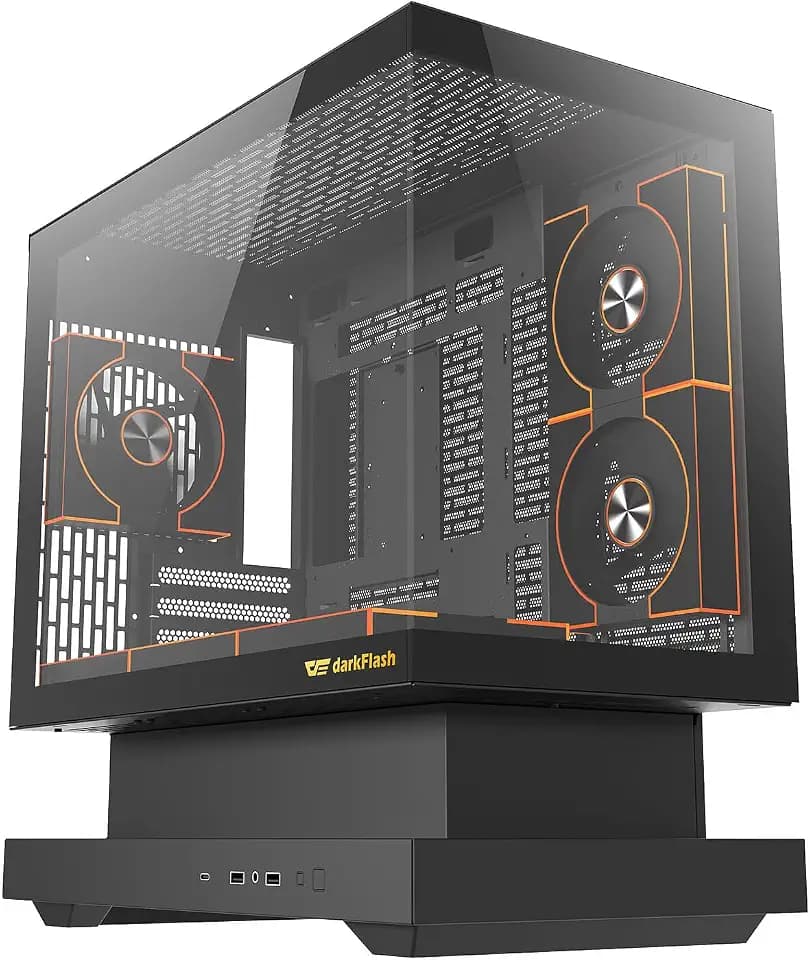 Darkflash FLOATRON F1 Mini Tower Computer Case (Black)