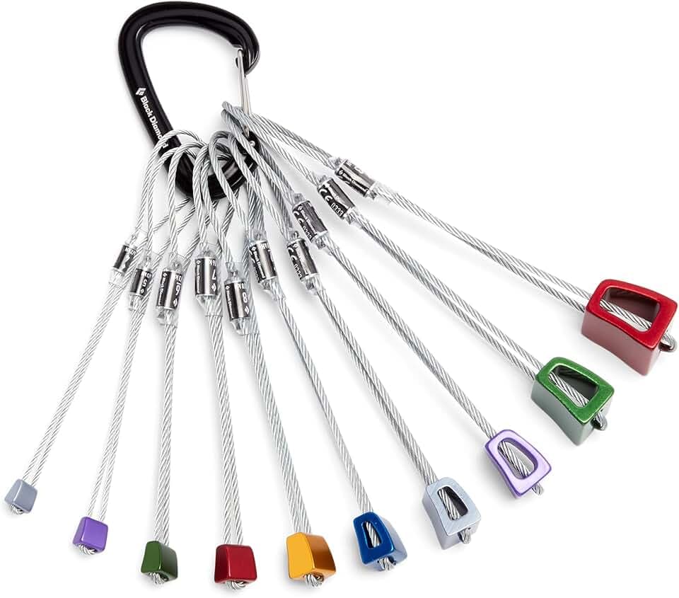 BLACK DIAMOND Classic Stopper Set #4-13, Durable Aluminum Nuts, Color-Coded