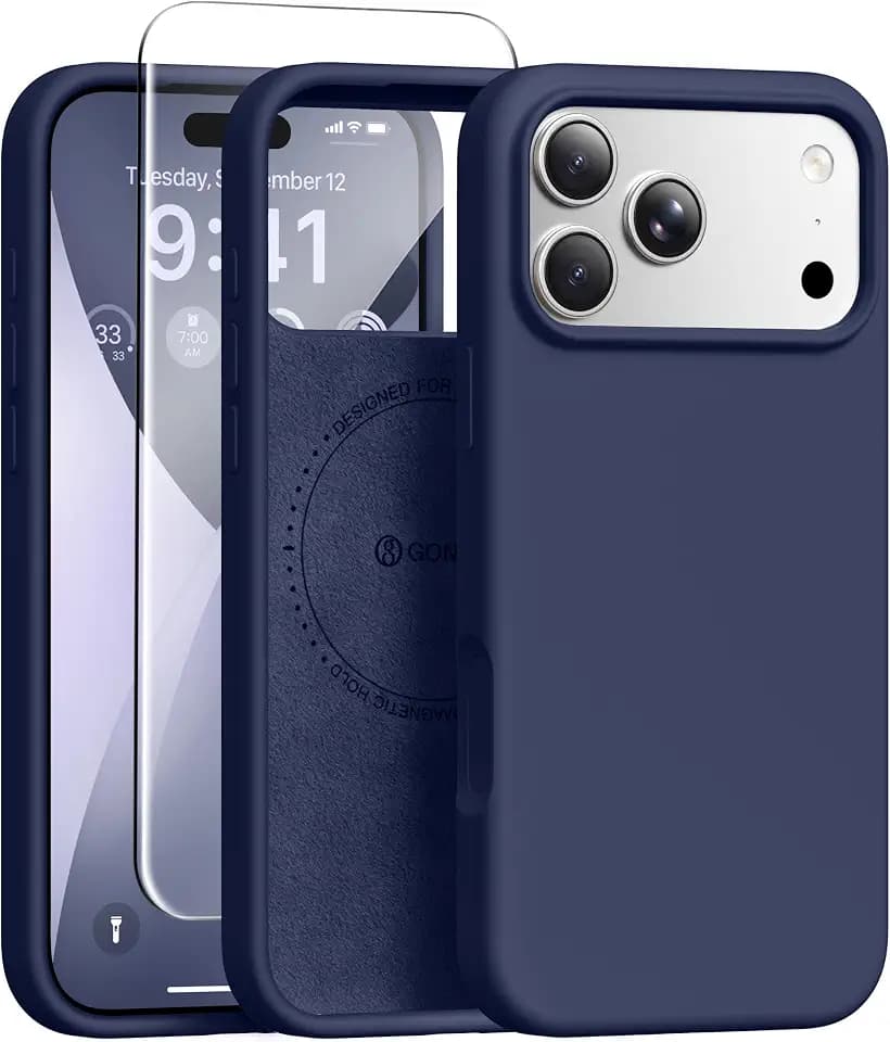 GONEZ for iPhone 18 Pro Case/iPhone 17 Pro Case, Midnight Blue