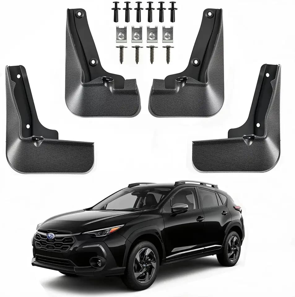 Mud Flaps for Subaru Crosstrek 2024 2025 2026, No Drill Front & Rear Splash Guards Custom Fit for Base Premium Limited Sport Hybrid Trims, OEM Heavy Duty Thermoplastic Mud Guards, NOT for Wilderness