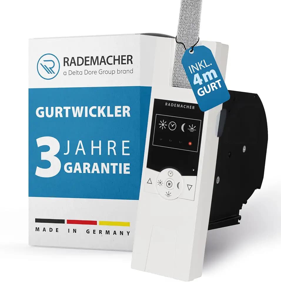 Rademacher RolloTron Standard DuoFern 1400‑UW, inkl. 4 m Gurtband (23 mm)