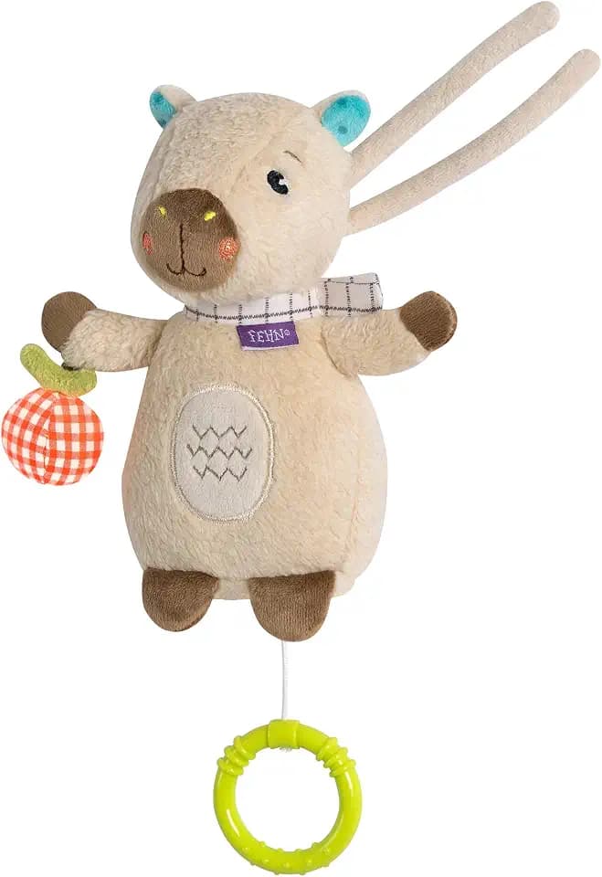 Fehn Mini-Spieluhr Capybara Clara – Kuscheltier & Einschlafhilfe für Babys