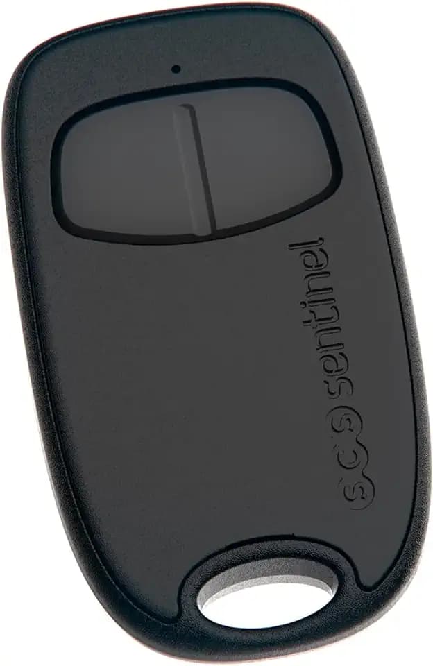 SCS Sentinel SimplyControl 2-Kanal-Fernbedienung – Rolling Code, erhöhte Sicherheit – 40 m Reichweite – praktisches, kompaktes, leichtes Design in Schwarz – Zubehör zum Öffnen von Toren – AAM0128