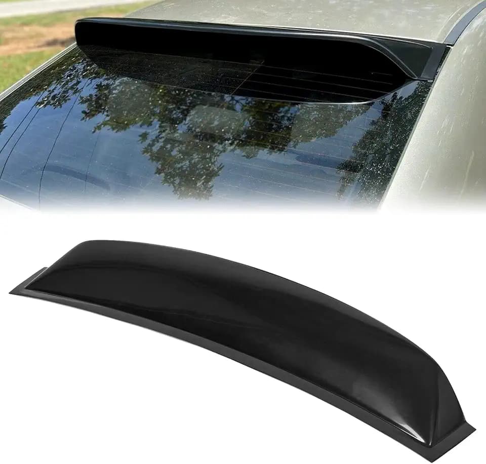 ECOTRIC Window Roof Spoiler Compatible with 2006-2015 Civic 4DR