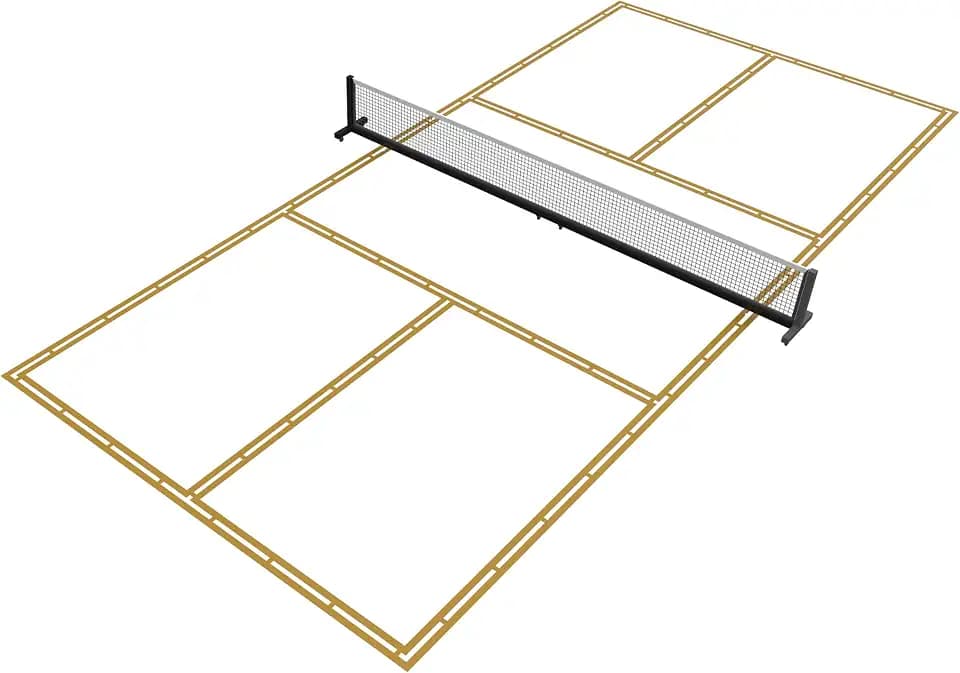 Murray Sporting Goods Standard Pickleball Court Marking Kit | Cardboard Stencil Paint Kit for Driveway, Asphalt or Concrete - Regulation Backyard Pickleball Court Kit (2.0)