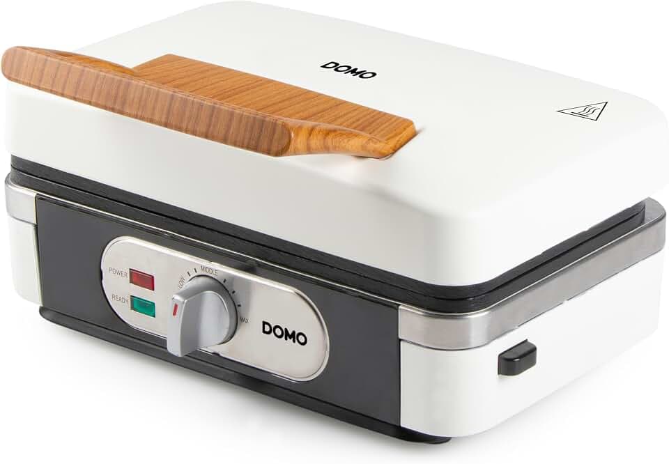 DOMO 3-in-1 Sandwichmaker – Waffeleisen, Kontaktgrill, Keramikbeschichtung