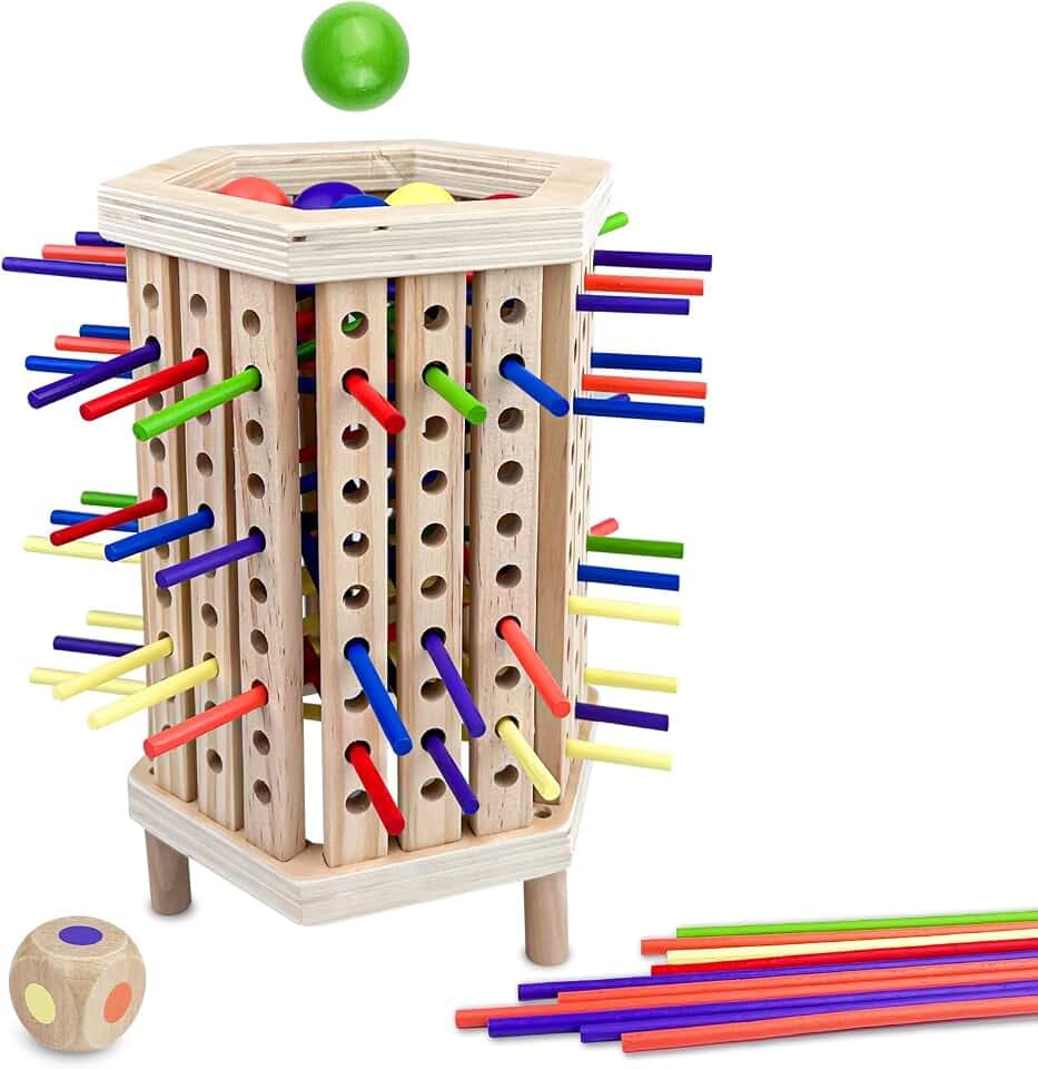 Chiluxendo Montessori Spielzeug ab 3 Jahre, Motorikspielzeug, Familienspiel