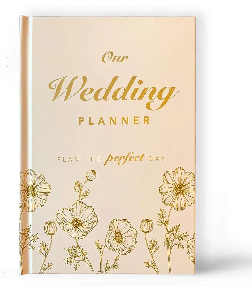 Hochzeitsplaner | Luxus Gold geprägter Organizer | Brautplanungsbuch Tagebuch | Verlobungsgeschenk