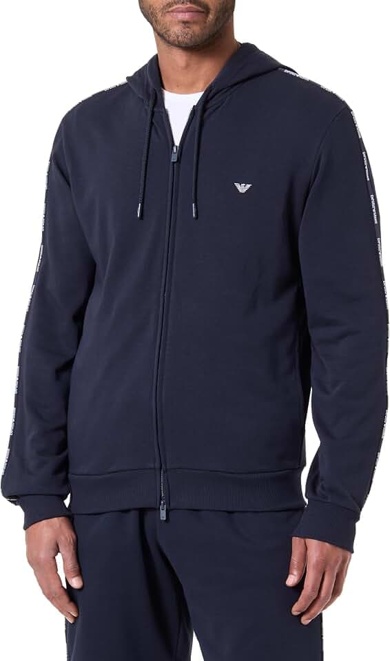 Emporio Armani Herren Hooded Zip Sweatshirt Kapuzenpullover (1er Pack)