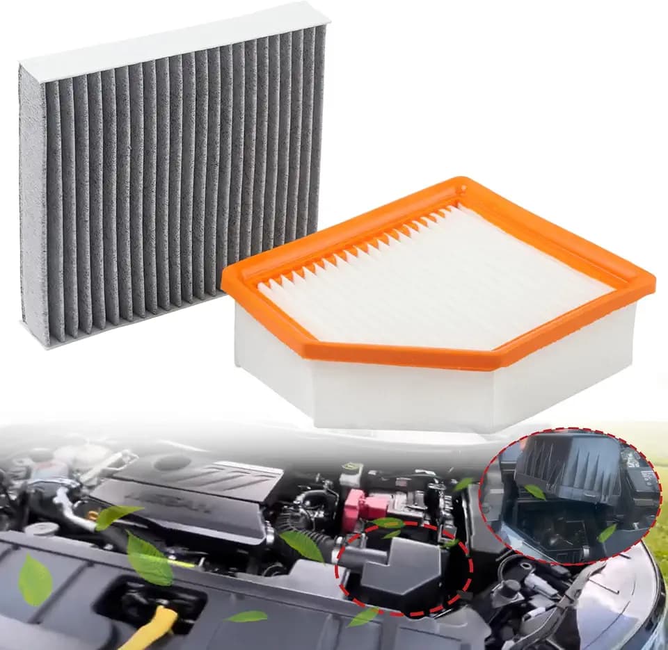 Engine Air Filter & Cabin Air Filter Set for Nissan Rogue 2021-2023