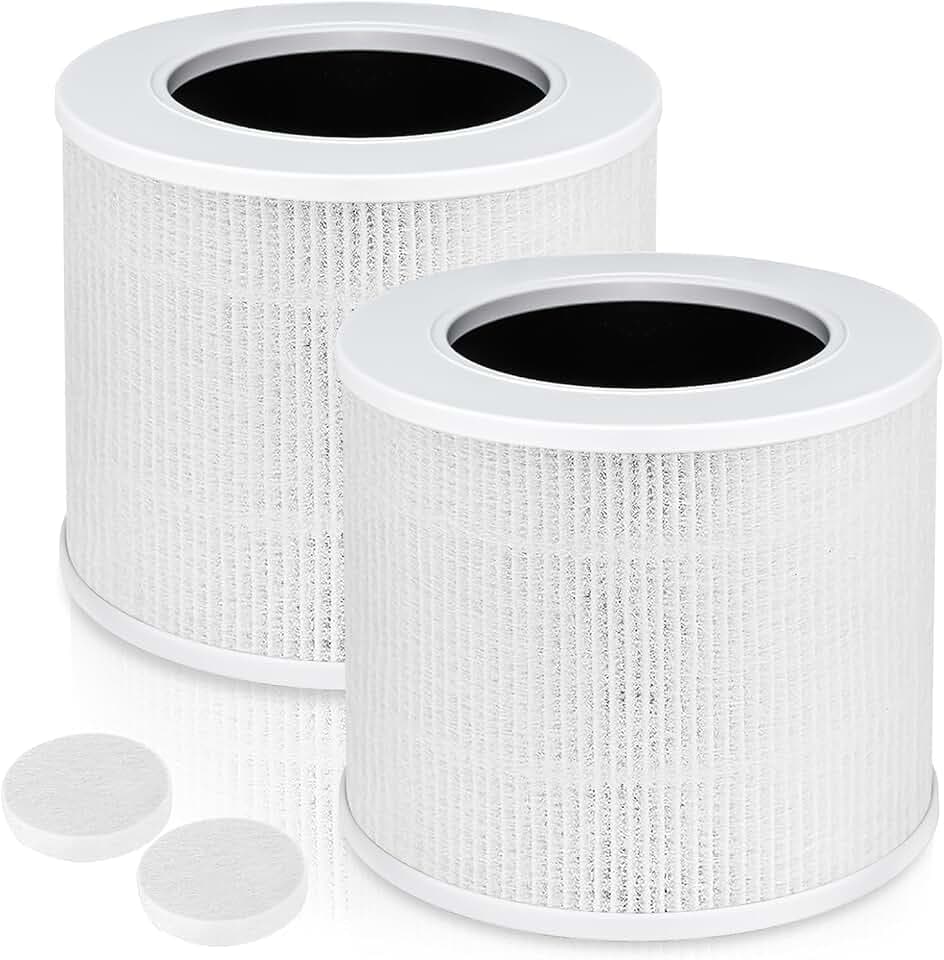 Core Mini Ersatzfilter für LEVOIT Core Mini-RF, H13 HEPA+Aktivkohle, 2er