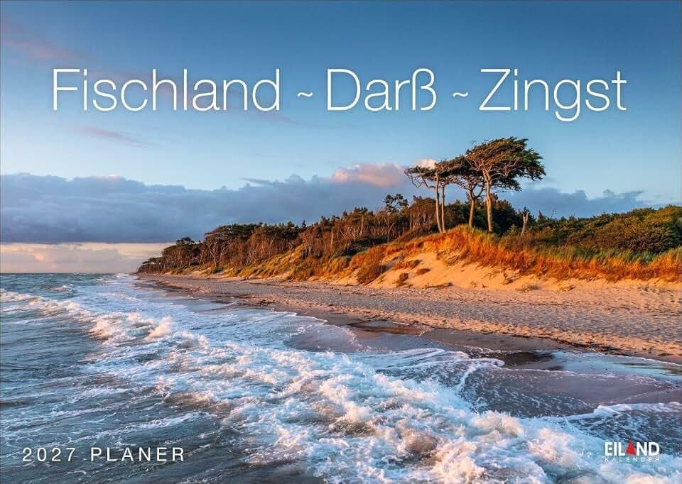 Fischland - Darß - Zingst Kalender 2027: Reise-Wandplaner mit 12 atemberaubenden Fotografien des beliebten Ostseeküsten-Reiseziels. Terminkalender 2027 zum Aufhängen. 31 x 22 cm. Querformat.