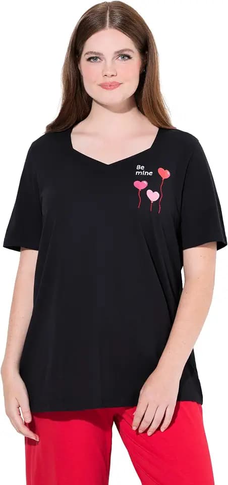 Ulla Popken Damen Pyjama