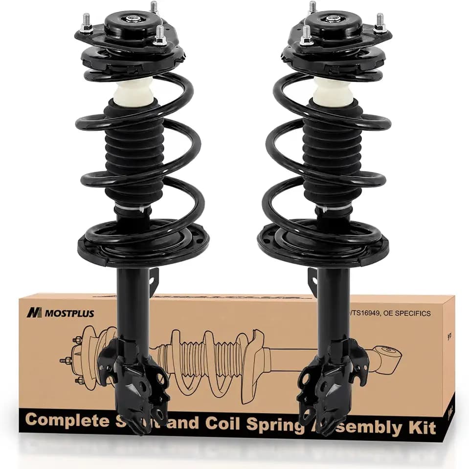 MOSTPLUS Front Struts Assembly Compatible for 2011-2014 Toyota Sienna FWD w/Coil Spring Shock Absorber Struts