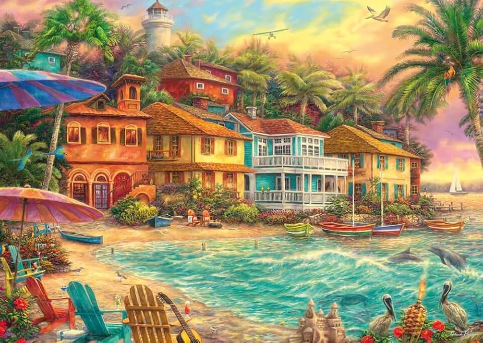 Schmidt 58555 Chuck Pinson, Inselzeit, 1000 Teile Puzzle