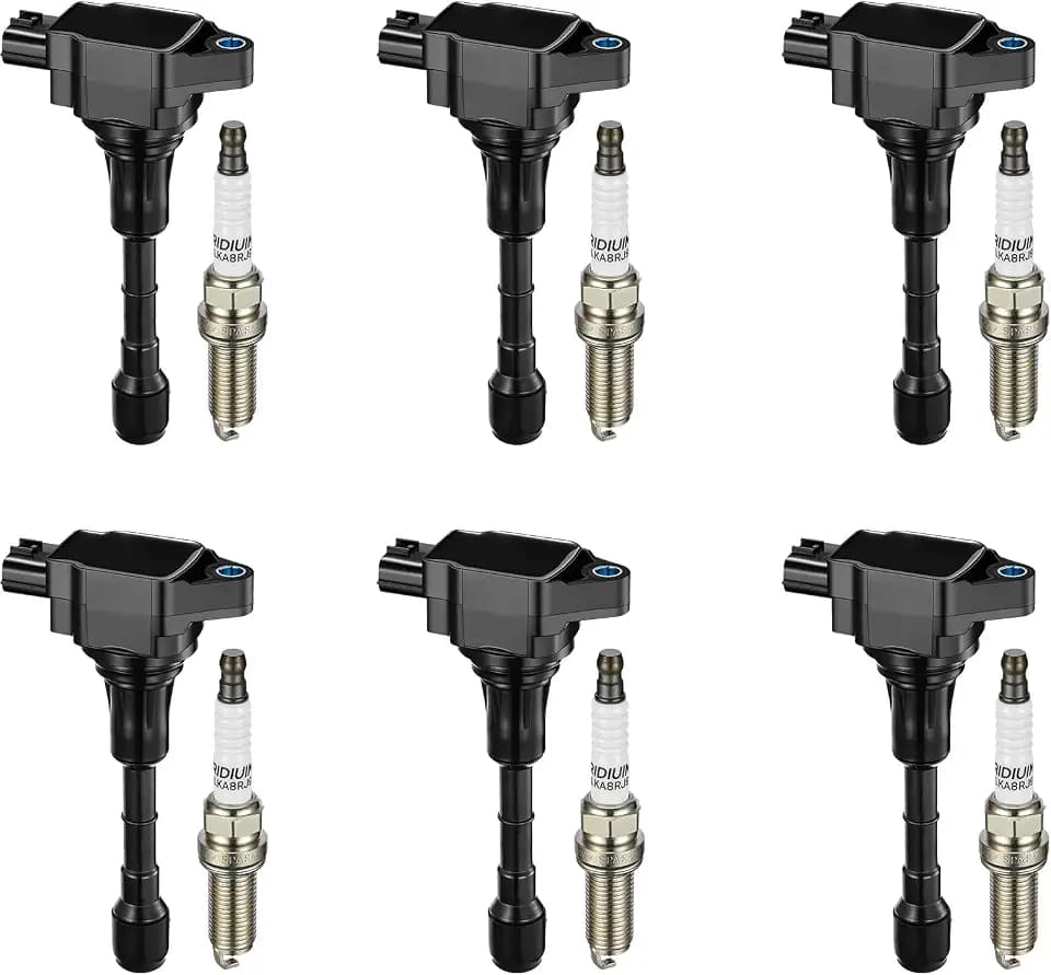 BDFHYK Ignition Coil UF617 and Spark Plug 90174 Nissan 370Z 2009-2020