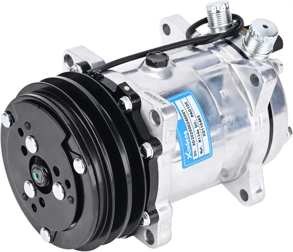 Universal Air Conditioner AC Compressor with Clutch (2 Grooves(Sanden 508))