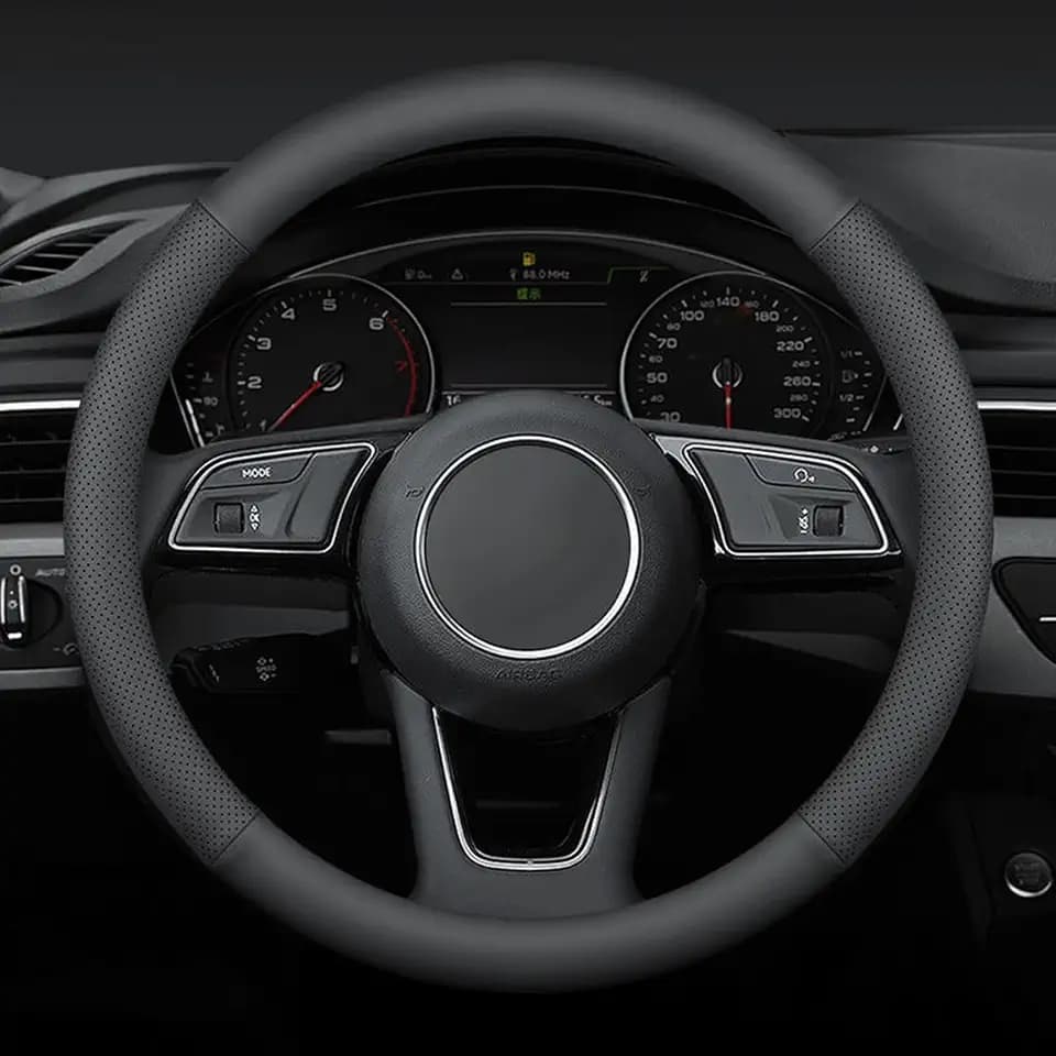 Steering Wheel Cover 15.25"-16", Heavy Duty, Non-Folding Packaging