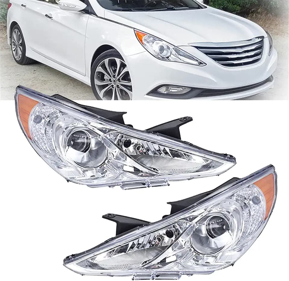 labwork Headlights Replacement for Sonata 2011-2014 Projector Chrome