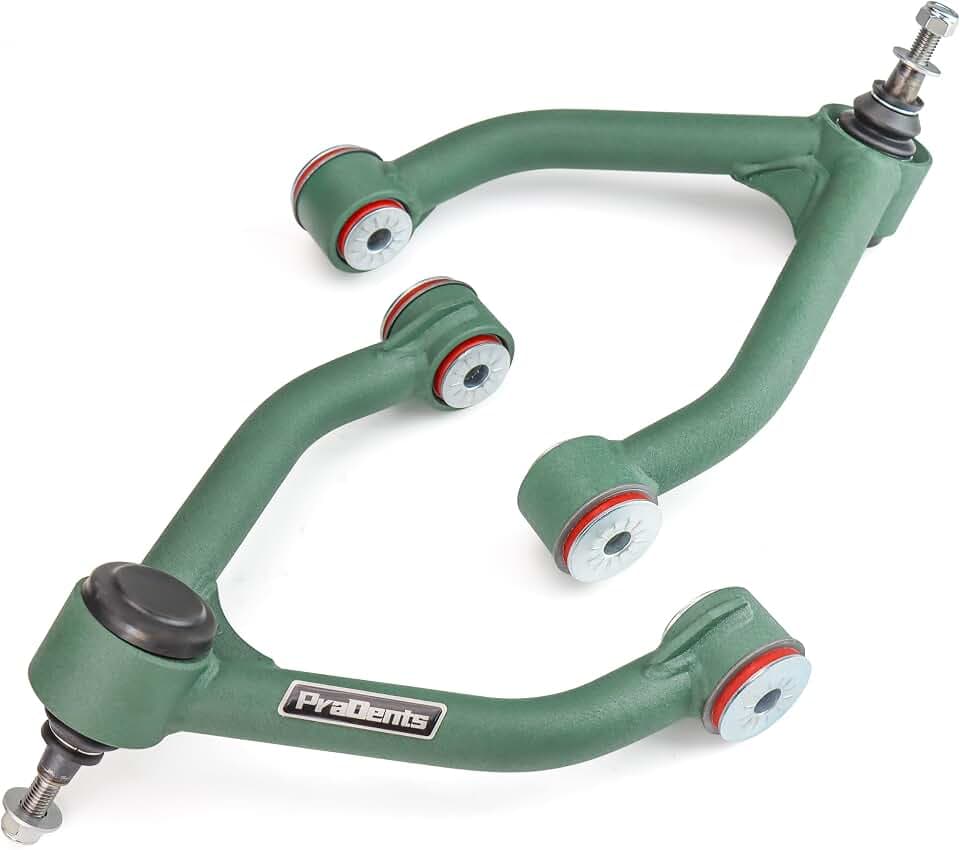 2-4" Lift Front Upper Control Arms for 1988-1998 Chevy GMC K1500, 1993-1994 Chevy Blazer, 1995-1999 Chevy Tahoe, 1988-1991 GMC V1500 Suburban, 1992-1999 Chevy GMC K1500 Suburban Yukon, Wrinkle Green