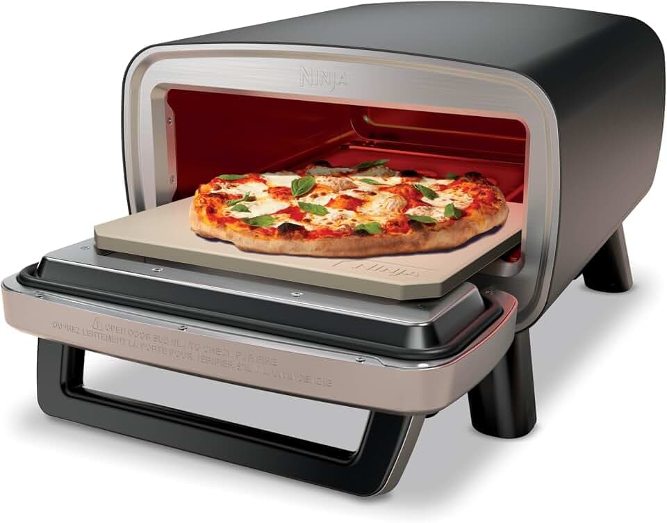 Ninja Artisan Pizza Oven, 12-in Pizza in 3-Min, 700F, 5-in-1, Gray, MO201