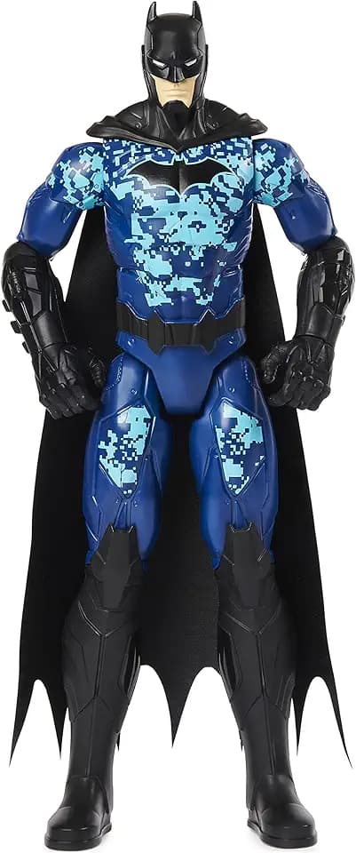 DC Comics Batman 12-inch Bat-Tech Tactical Action Figure (Blue Suit), for Kids Aged 3 and up
