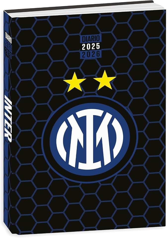 Seven Schultagebuch Inter Datato Standard 12 Monate, Schwarz Hellblau, Deckel Schwarz, Zubehör Rucksack, Jungen