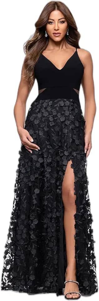 Xscape Women's Xscape Women's Scoop Neck Long Sleeve Knee Length Dress