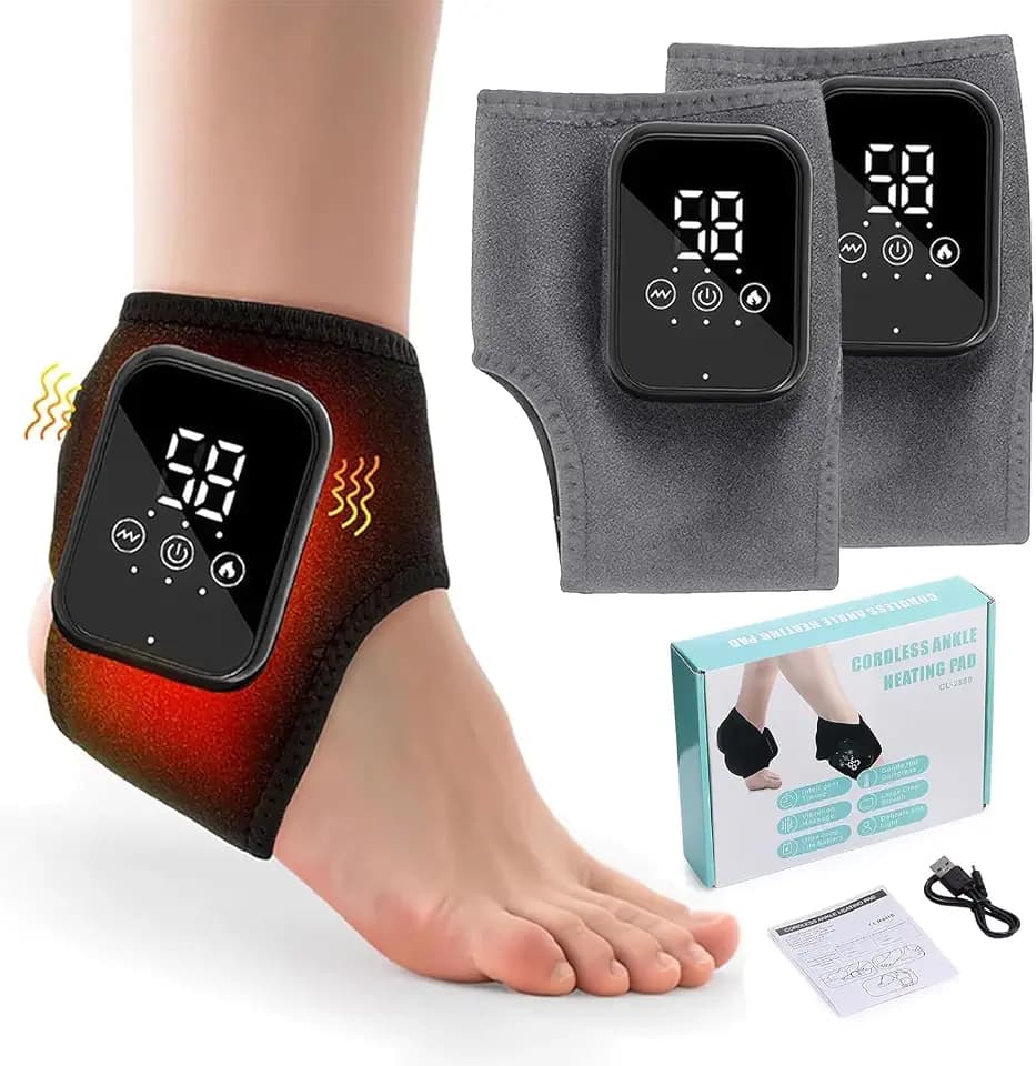 3-in-1 Fußmassagegerät mit Wärme, kabelloses Elektrische Fussmassageräte, 2