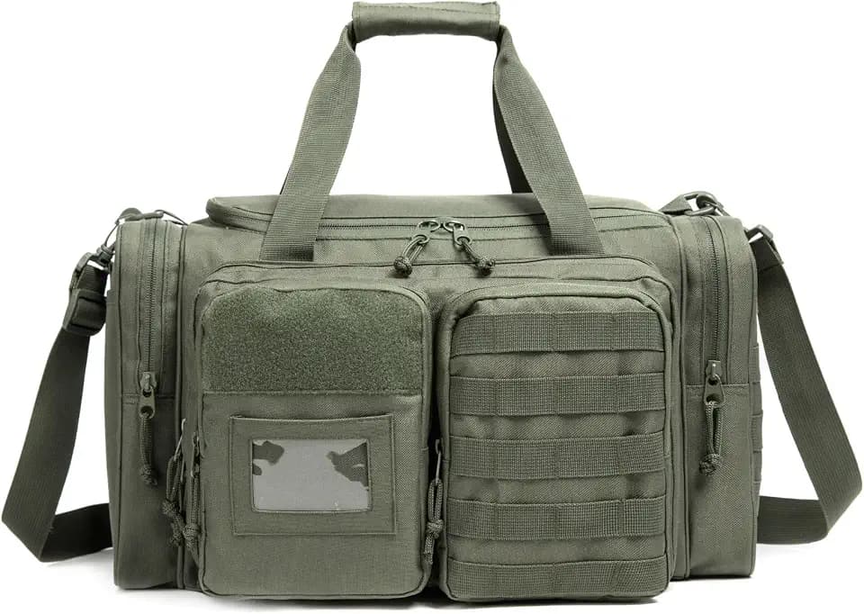 Gun Range Bag for 4 Handguns and Ammo Pistol Case Tactical Shooting Bag