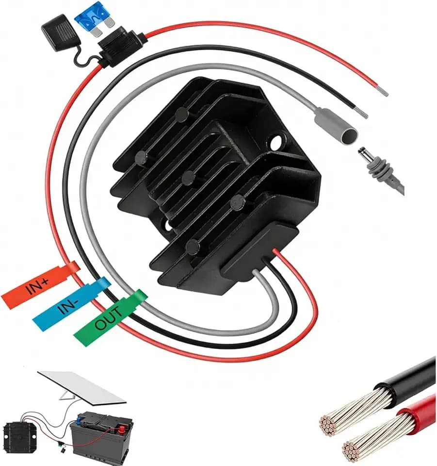 Waterproof Starlink-Mini Power Supply,Shockproof Starlink Mini 12V Adapter, 9-28V Step Up to 30V 3.5A Starlink Mini 12V Power Supply with DC Female Power Cord, in Truck, RV, Marine & Off-Grid Use