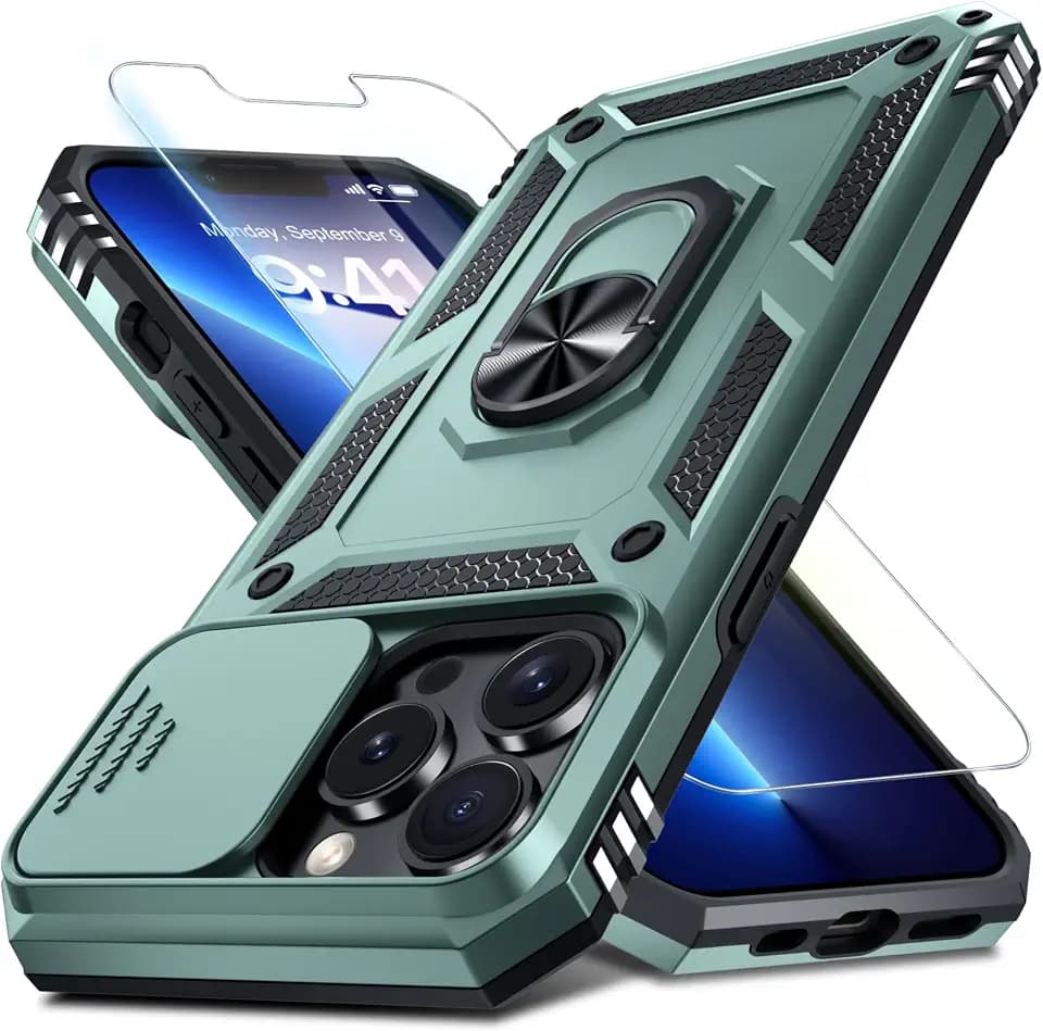 for iPhone 12 Pro Max Phone Case Built in Slide Camera Lens Cover