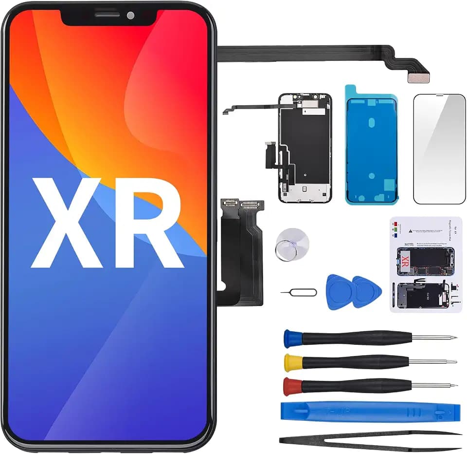 for iPhone XR Screen Replacement with Ear Speaker Proximity Sensor