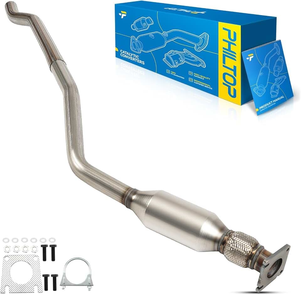 PHILTOP Catalytic Converter Kit Compatible with Dodge, Chrysler 2001-2007 Town & Country/Caravan 3.3L, 2001-2005 Grand Caravan 3.3L, 2001-2003 Voyager 3.3L Replace# 642992, 20357 1pc (EPA Compliant)
