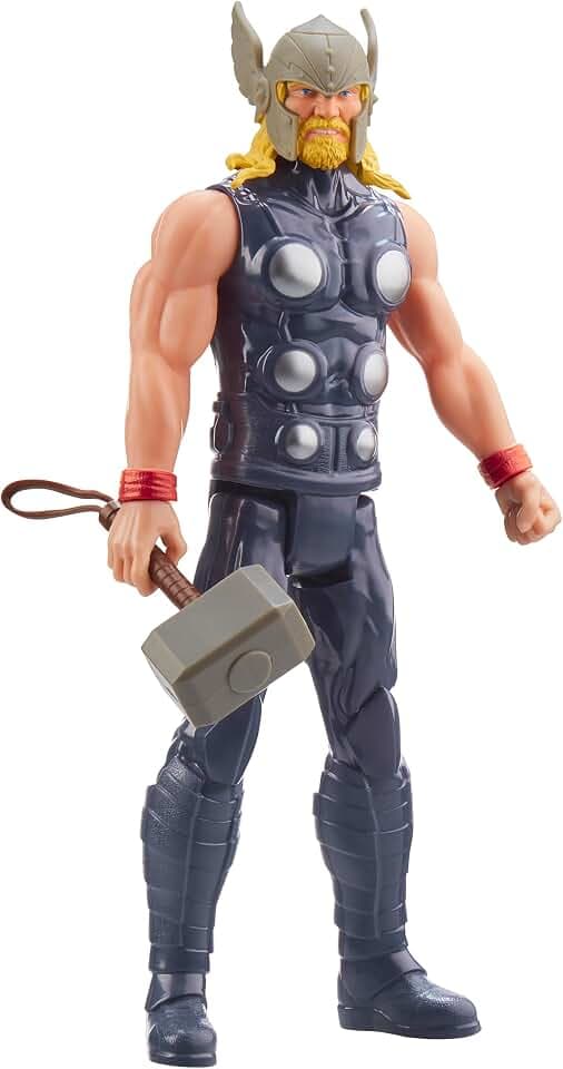 Marvel Avengers Titan Hero Serie Blast Gear Thor Action-Figur, 30 cm großes Spielzeug, Für Kinder ab 4 Jahren, Blue