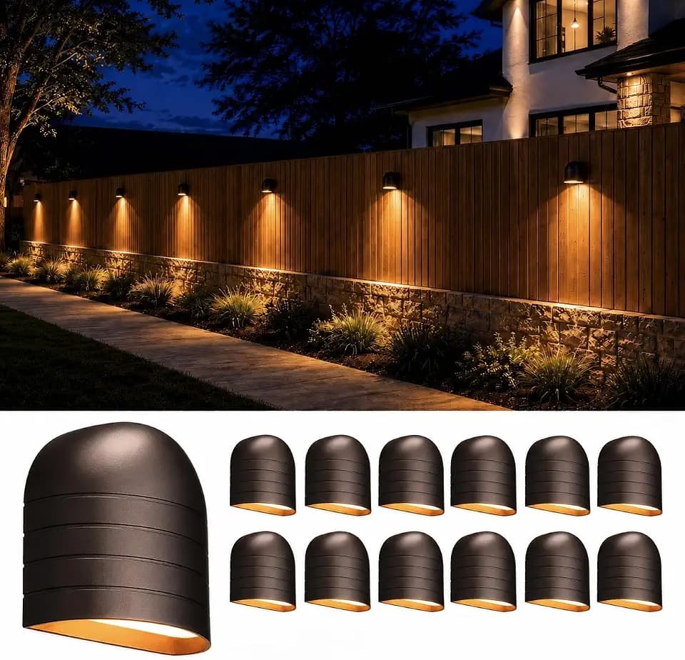 LEONLITE 12-Pack 5CCT Low Voltage LED Deck Lights, 250LM Ultra Bright