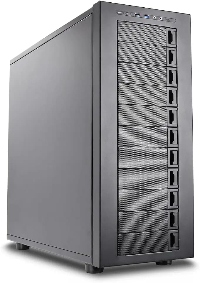 Rosewill Thor NAS - Full Tower Workstation Server Chassis | Supports up to 11 x 3.5 HDD or 13 x 2.5 SSD | E-ATX Compatible | 1 x 140mm PWM Fan | USB 3.2 Type-C | AI Servers & DIY NAS