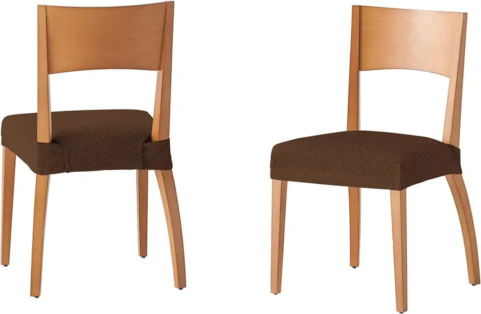 Martina Home Stuhlbezug, braun, 6er-Pack