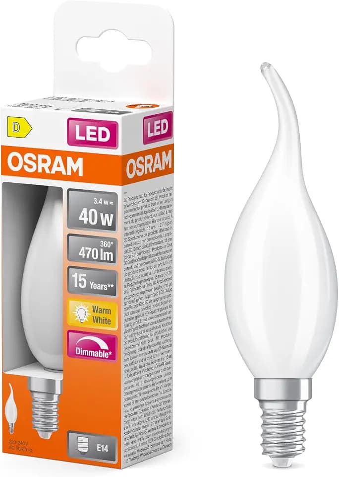 Osram LED Superstar Classic BA 40 Filament DIM 2700 K 3,4 W