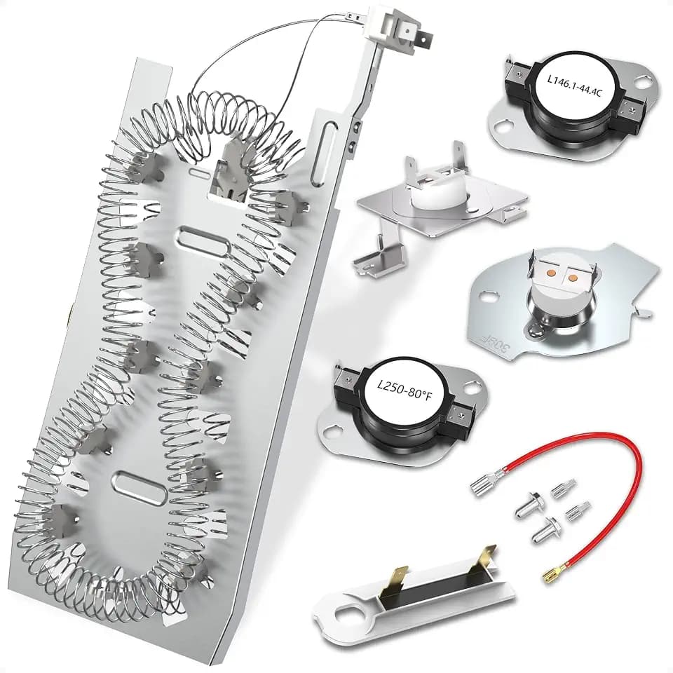 Upgrade 3387747 WP3387747 PS11741416 Dryer Heating Element Replacement by Sikawai, Fit for Whirlpool Cabrio Kenmore He2 Kenmore Elite He3 Maytag Dryers GEW9250PW0 GEQ9800PW1 GEQ9800PW2 W11344457
