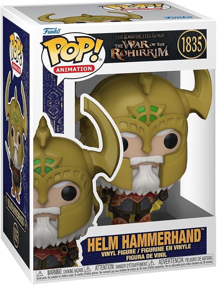 Funko POP! Lord of the Rings: War of the Rohirrim - Helm Hammerhand | Offizielles Fantasy Merch - Vinyl Sammelfigur als Regal Deko - Geschenkidee zum Geburtstag für Fans und Sammler