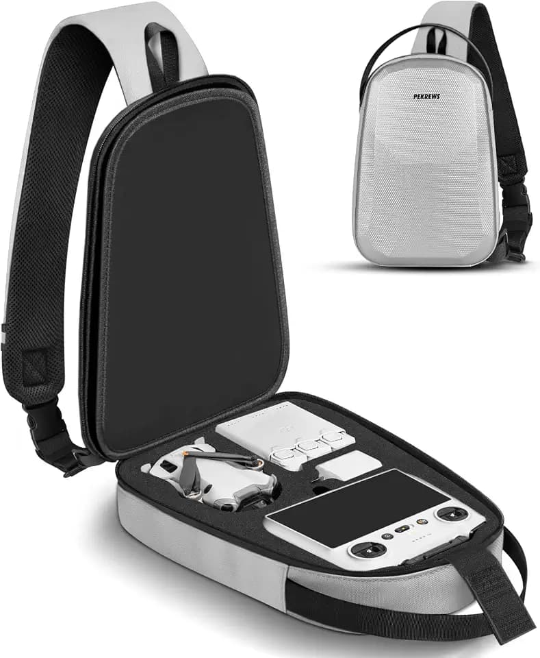 PEKREWS Crossbody Case for DJI Mini 3/4 Pro, RC 2/RC-N3/N2/N1 Controller