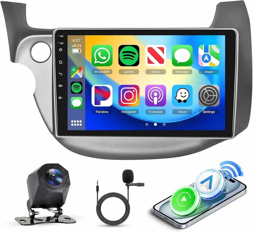 4G+128G Android 15 Car Radio for Honda Fit 2008-2013 with Backup Camera