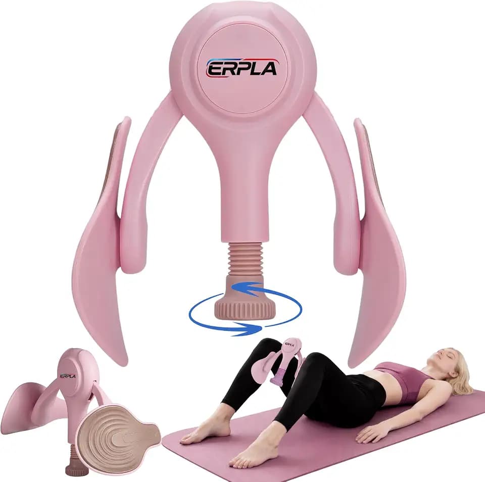 Thigh Trainer for Women, Inner Thigh Exerciser & Pelvic Floor Muscle Trainer, Hip Trainer for Home Workout, Leg Toner Fitness, Kegel Exerciser for Postpartum Recovery & Body Shaping