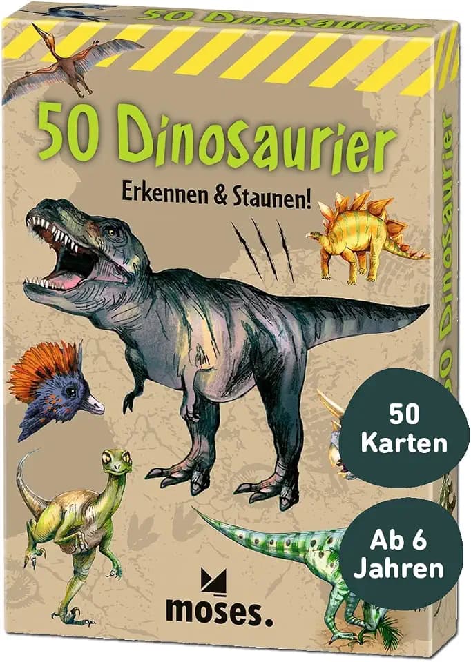 moses. Expedition Natur 50 Dinosaurier – Wissenskarten für Kinder ab 6